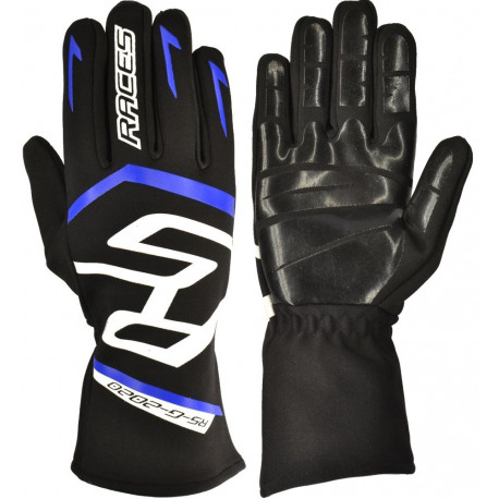 Promotions RACES Premium EVO II gloves SILICONE Blue | races-shop.com