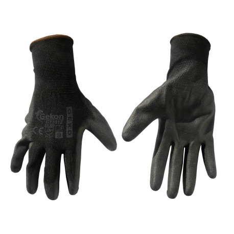 Equipment for mechanics Cotton working gloves with rubber coating - black | races-shop.com