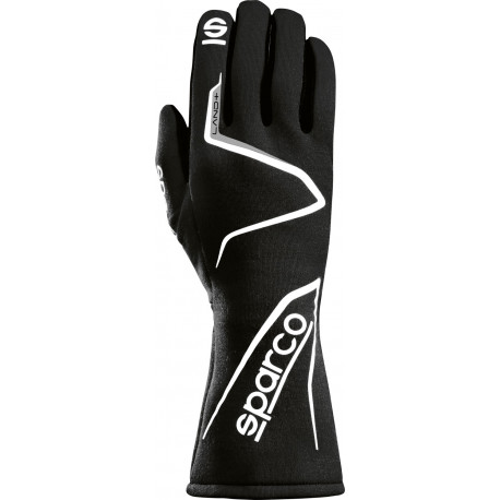 Gloves Race gloves Sparco LAND+ with FIA (inside stitching) black | races-shop.com