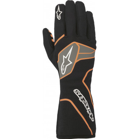 Gloves Alpinestars Tech-1 Race V2 FIA Gloves - Black / Orange | races-shop.com