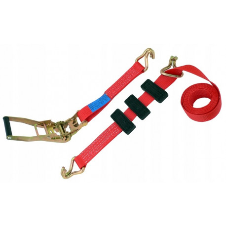 Ratchet Tie-Downs Ratchet with Tie Down Strap and hooks 3m / 5T / 50mm | races-shop.com