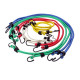 Ratchet Tie-Downs Rubber cargo straps - 12pcs (25-90cm) | races-shop.com