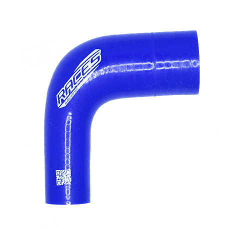 Elbows 90° reductive Silicone elbow reducer RACES Silicone 90°, 45mm (1,77") to 63mm (2,5") | races-shop.com