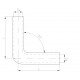 Elbows 90° reductive Silicone hose elbow reducer RACES Silicone 90° - 57mm (2,25") to 63mm (2,5") | races-shop.com