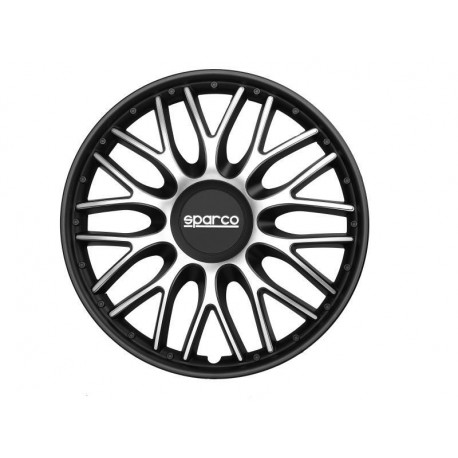SPARCO wheel accessories SPARCO wheel covers SPARCO ROMA - 14" (black-silver) | races-shop.com