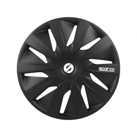 Dormitory End statement SPARCO wheel covers LAZIO - 13" (black) | 25,40 € | races-shop.com
