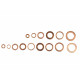Sets of sealing washers, O-rings, nuts Brass seals - 150 pcs | races-shop.com