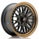 Aluminium wheels JR Wheels JR10 15x7 ET30 4x100/108 Matt Black Bronze Lip | races-shop.com