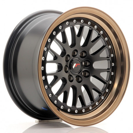 Aluminium wheels JR Wheels JR10 16x8 ET20 4x100/108 Black face + Bronze lip | races-shop.com