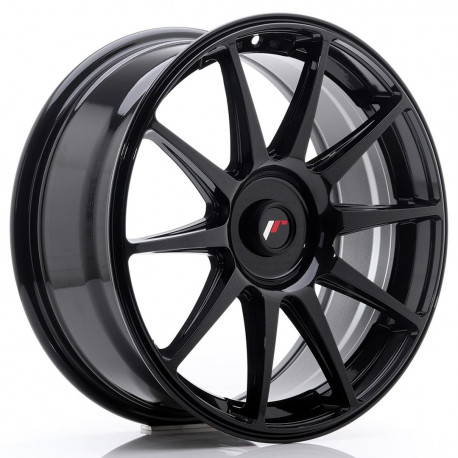 Aluminium wheels JR Wheels JR11 18x7,5 ET35-40 Blank Glossy Black | races-shop.com