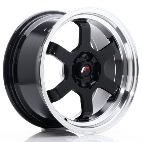 Japan Racing aluminum wheels JR Wheels JR12 16x8 ET15 4x100/114 Glossy Black | races-shop.com