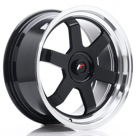 Aluminium wheels JR Wheels JR12 17x8 ET35 Blank Glossy Black | races-shop.com