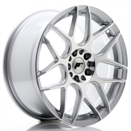 Aluminium wheels JR Wheels JR18 18x8,5 ET35 5x100/120 Silver Machined | races-shop.com