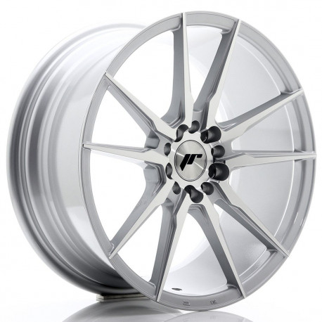 Aluminium wheels JR Wheels JR21 18x8,5 ET35 5x100/120 Silver Machined | races-shop.com