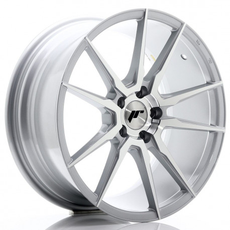 Aluminium wheels JR Wheels JR21 18x8,5 ET40 5x112 Silver Machined | races-shop.com