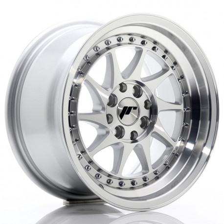 Aluminium wheels JR Wheels JR26 15x8 ET25 4x100/108 Silver Machined | races-shop.com