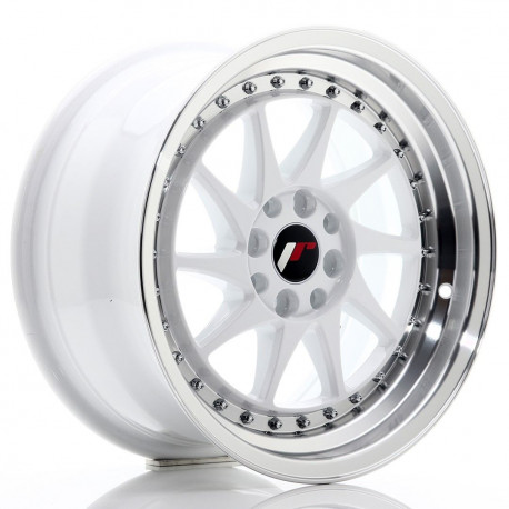 Aluminium wheels JR Wheels JR26 16x8 ET25 4x100/108 White w/Machined Lip | races-shop.com