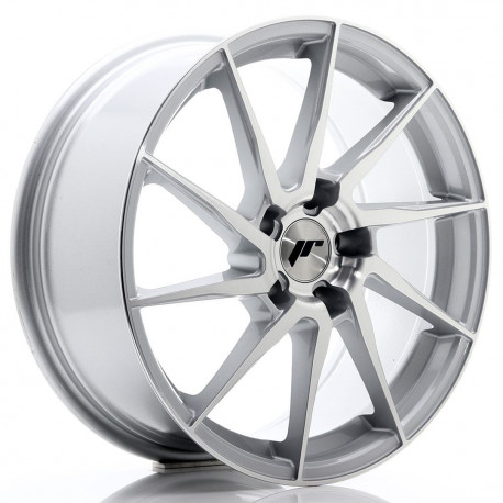 Aluminium wheels JR Wheels JR36 18x8 ET45 5x112 Silver Brushed Face | races-shop.com