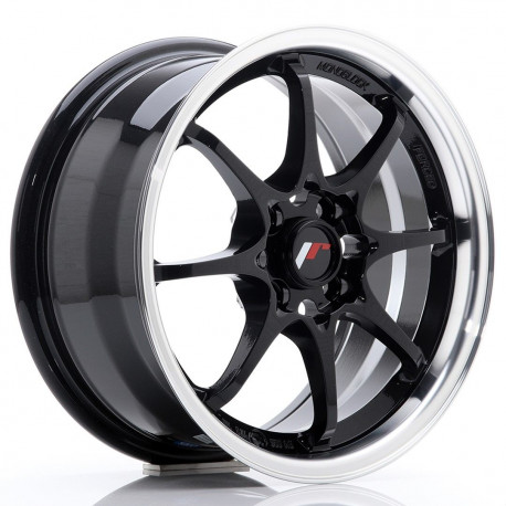 Aluminium wheels JR Wheels JR5 15x7 ET35 4x100 Glossy Black | races-shop.com