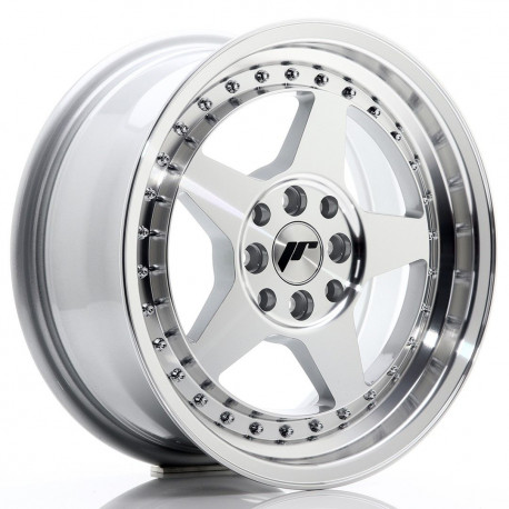 Aluminium wheels JR Wheels JR6 16x7 ET35 4x100/114 Silver Machined | races-shop.com