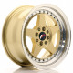 Aluminium wheels JR Wheels JR6 16x8 ET30 4x100/114 Gold w/Machined Lip | races-shop.com