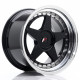 Aluminium wheels JR Wheels JR6 18x10,5 ET0-25 BLANK Glossy Black | races-shop.com