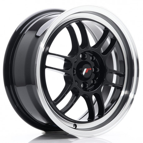 Aluminium wheels JR Wheels JR7 16x7 ET38 4x100/114 Glossy Black | races-shop.com