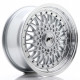 Aluminium wheels JR Wheels JR9 16x7,5 ET25 4x100/108 Silver w/Machined Lip+Silver Rivets | races-shop.com