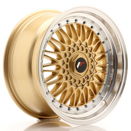 Aluminium wheels JR Wheels JR9 17x8,5 ET35 5x112/120 Gold w/Machined Lip | races-shop.com