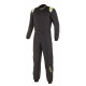 Suits CIK-FIA Race suit ALPINESTARS KMX-9 V2 kart Black/Yellow | races-shop.com