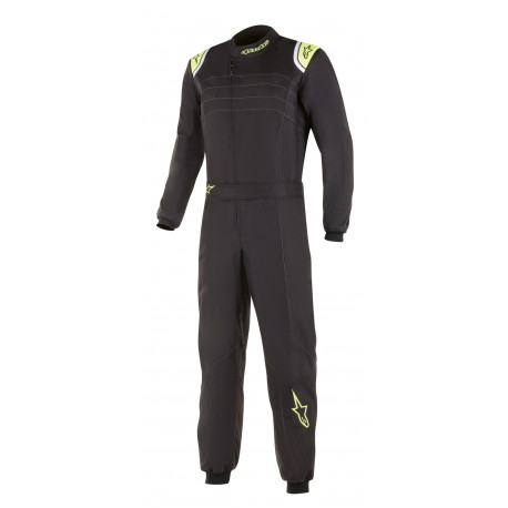 Suits CIK-FIA Race suit ALPINESTARS KMX-9 V2 kart Black/Yellow | races-shop.com