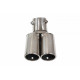 Two outputs Exhaust Pipe 2х60mm enter 60mm | races-shop.com