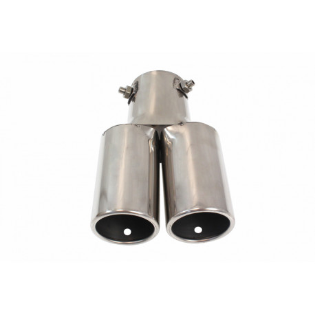 Two outputs Exhaust Pipe 2х60mm enter 60mm | races-shop.com