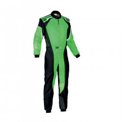 CIK-FIA children`s karting suit OMP KS-3, green