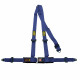 Seatbelts and accessories 3 point safety belts OMP, blue | races-shop.com