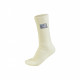 Underwear OMP Nomex socks with FIA approval, high white | races-shop.com