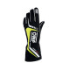 Gloves Race gloves OMP First EVO with FIA homologation (external stitching) black / white / yelow | races-shop.com