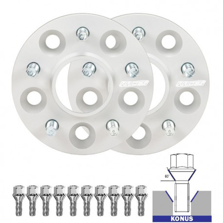 For specific model Set of 2PCS wheel spacers (bolt-on) for Audi A3 8L - 25mm, 5x100, 57,1 | races-shop.com