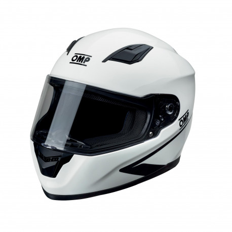 Full face helmets ECE full-face race helmet OMP Circuit EVO, white | races-shop.com
