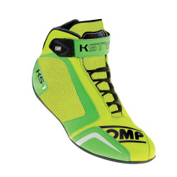Karting shoes OMP KS-1, yellow/green