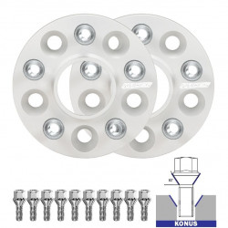 Set of 2PCS wheel spacers (threaded) for Skoda Octavia Scout Mk3 (5E) FL - 40mm, 5x112, 57,1