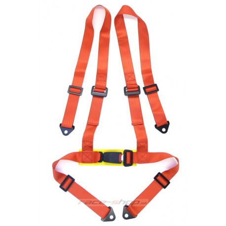 Seatbelts and accessories 4 point safety belts 2" (50mm), red | races-shop.com