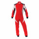Suits FIA race suit OMP First-EVO red-white | races-shop.com