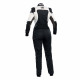 Suits FIA race suit OMP FIRST-ELLE black-white | races-shop.com