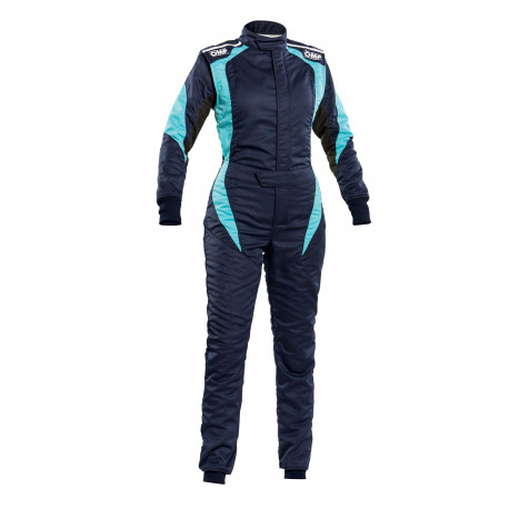 Suits FIA race suit OMP FIRST-ELLE blue-cyan | races-shop.com