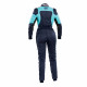Suits FIA race suit OMP FIRST-ELLE blue-cyan | races-shop.com