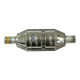 Replacement catalytic converters Universal resonator AWG - flat 45 mm | races-shop.com