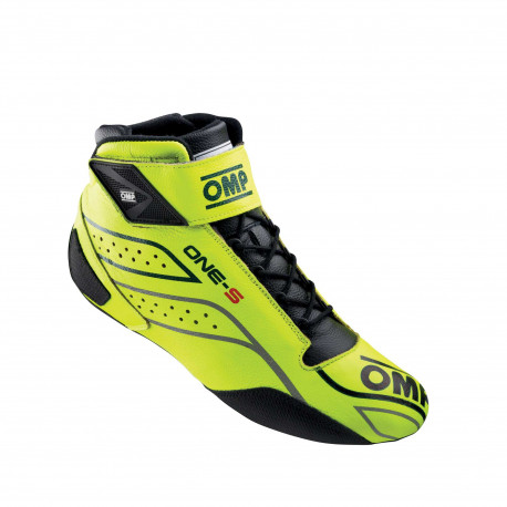 Shoes FIA race shoes OMP ONE-S fluo yellow | races-shop.com