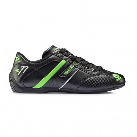 Shoes SALE - Sparco racing leisure shoes TIME 77 black/green | races-shop.com