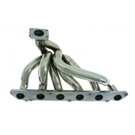 Supra Stainless steel exhaust manifold Toyota Supra MKIII 86-92 Turbo T4, Top Mount | races-shop.com